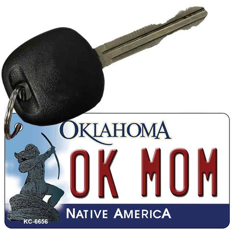 OK Mom Oklahoma State License Plate Tag Novelty Key Chain KC-6656