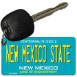 New Mexico State Teal New Mexico Novelty Metal Key Chain KC-6670