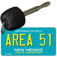 Area 51 Teal New Mexico Novelty Metal Key Chain KC-6674