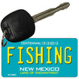 Fishing Teal New Mexico Novelty Metal Key Chain KC-6683