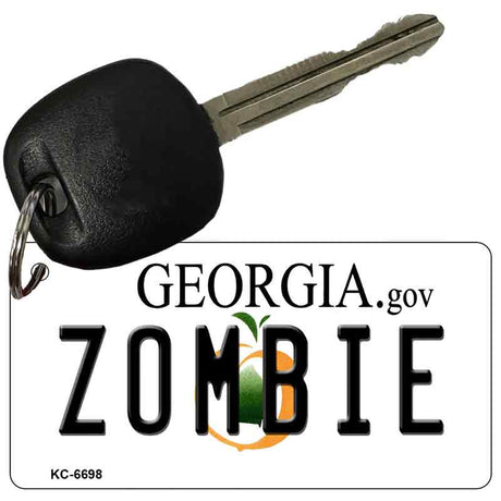 Zombie Georgia State License Plate Tag Novelty Key Chain KC-6698