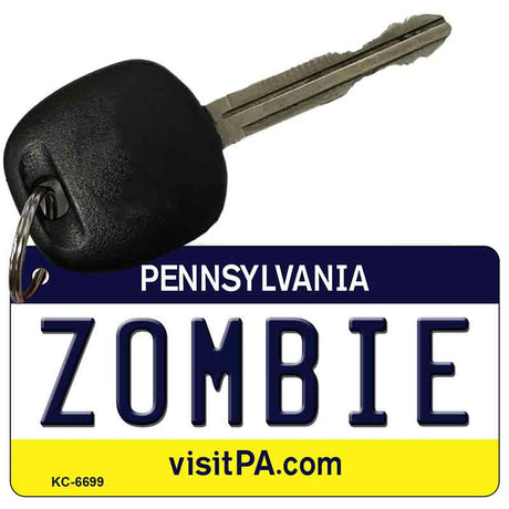 Zombie Pennsylvania State License Plate Tag Key Chain KC-6699