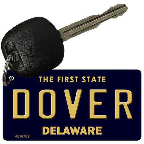 Dover Delaware State License Plate Tag Key Chain KC-6703