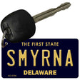 Smyrna Delaware State License Plate Tag Key Chain KC-6706