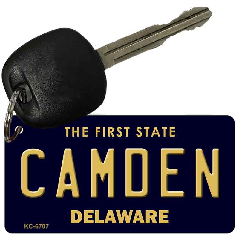 Camden Delaware State License Plate Tag Key Chain KC-6707