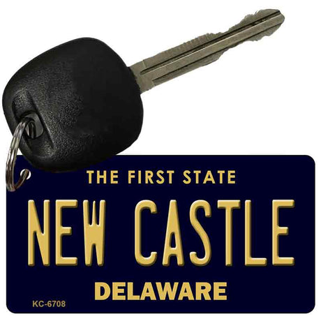 New Castle Delaware State License Plate Tag Key Chain KC-6708