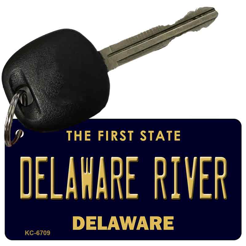 Delaware River State License Plate Tag Key Chain KC-6709