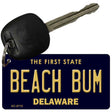 Beach Bum Delaware State License Plate Tag Key Chain KC-6710