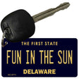 Fun in the Sun Delaware State License Plate Tag Key Chain KC-6711