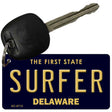 Surfer Delaware State License Plate Tag Key Chain KC-6713