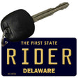 Rider Delaware State License Plate Tag Key Chain KC-6723