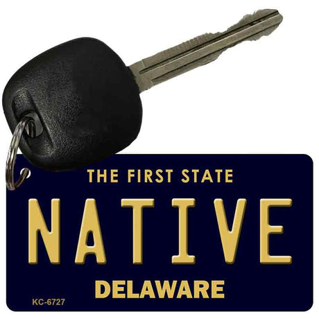 Native Delaware State License Plate Tag Key Chain KC-6727