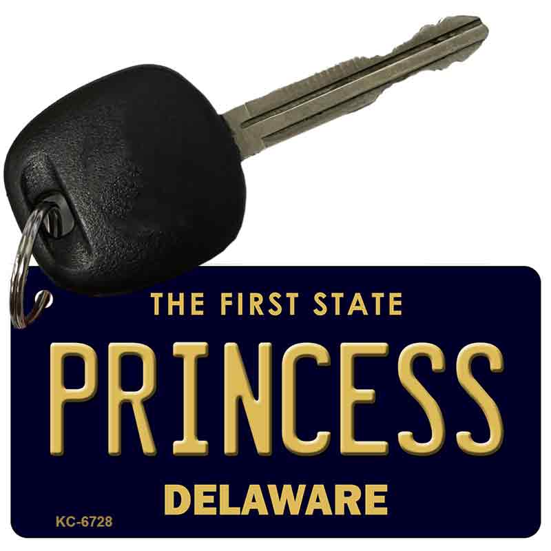 Princess Delaware State License Plate Tag Key Chain KC-6728