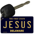 Jesus Delaware State License Plate Tag Key Chain KC-6735