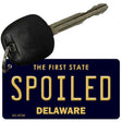 Spoiled Delaware State License Plate Tag Key Chain KC-6739