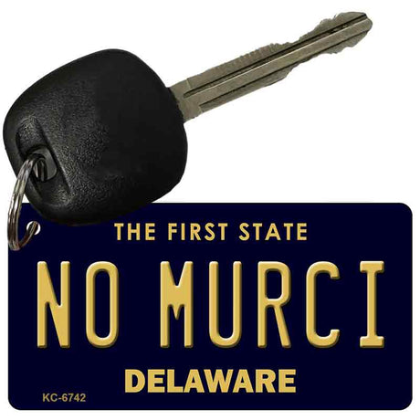 No Murci Delaware State License Plate Tag Key Chain KC-6742