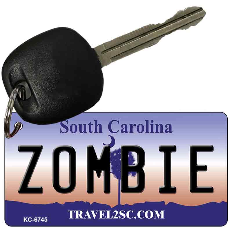 Zombie South Carolina License Plate Tag Key Chain KC-6745