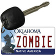 Zombie Oklahoma State License Plate Tag Novelty Key Chain KC-6752