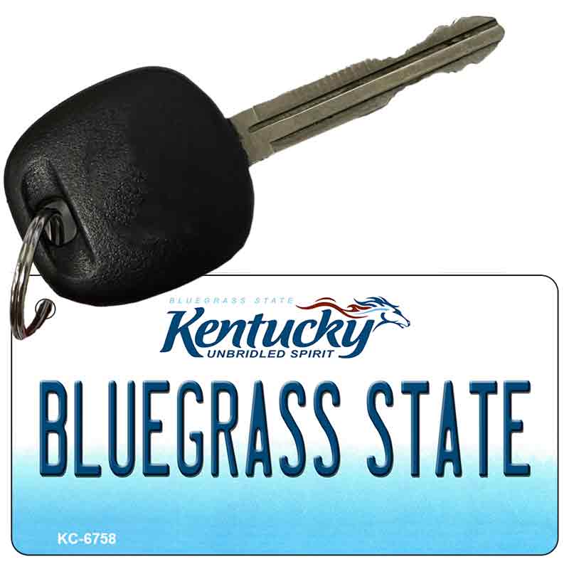 Bluegrass State Kentucky State License Plate Tag Novelty Key Chain KC-6758