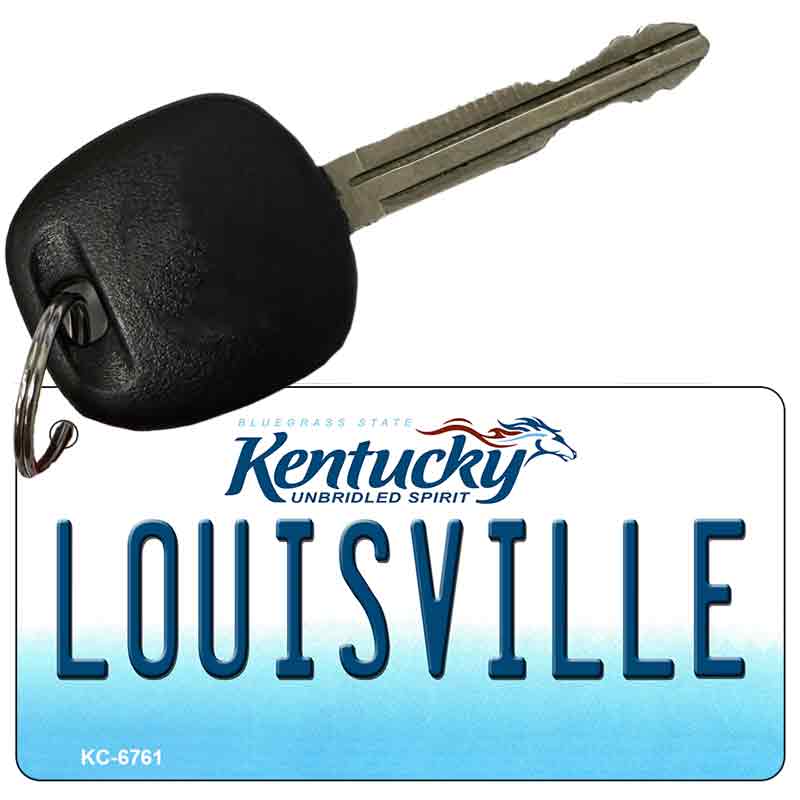 Louisville Kentucky State License Plate Tag Novelty Key Chain KC-6761