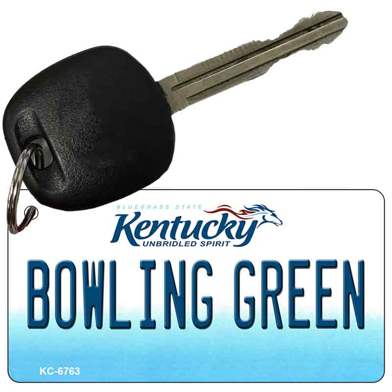 Bowling Green Kentucky State License Plate Tag Novelty Key Chain KC-6763