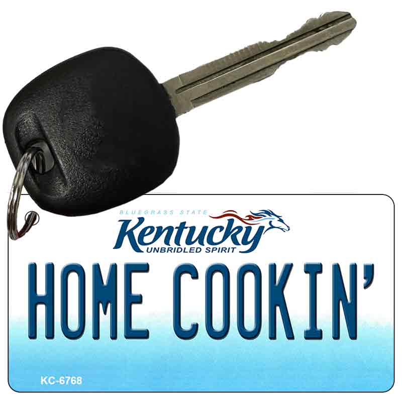 Home Cookin' Kentucky State License Plate Tag Novelty Key Chain KC-6768