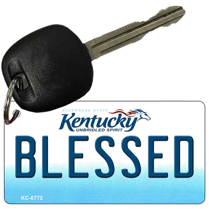 Blessed Kentucky State License Plate Tag Novelty Key Chain KC-6772