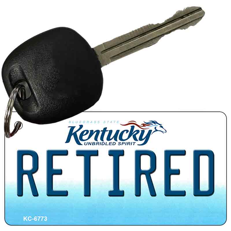 Retired Kentucky State License Plate Tag Novelty Key Chain KC-6773