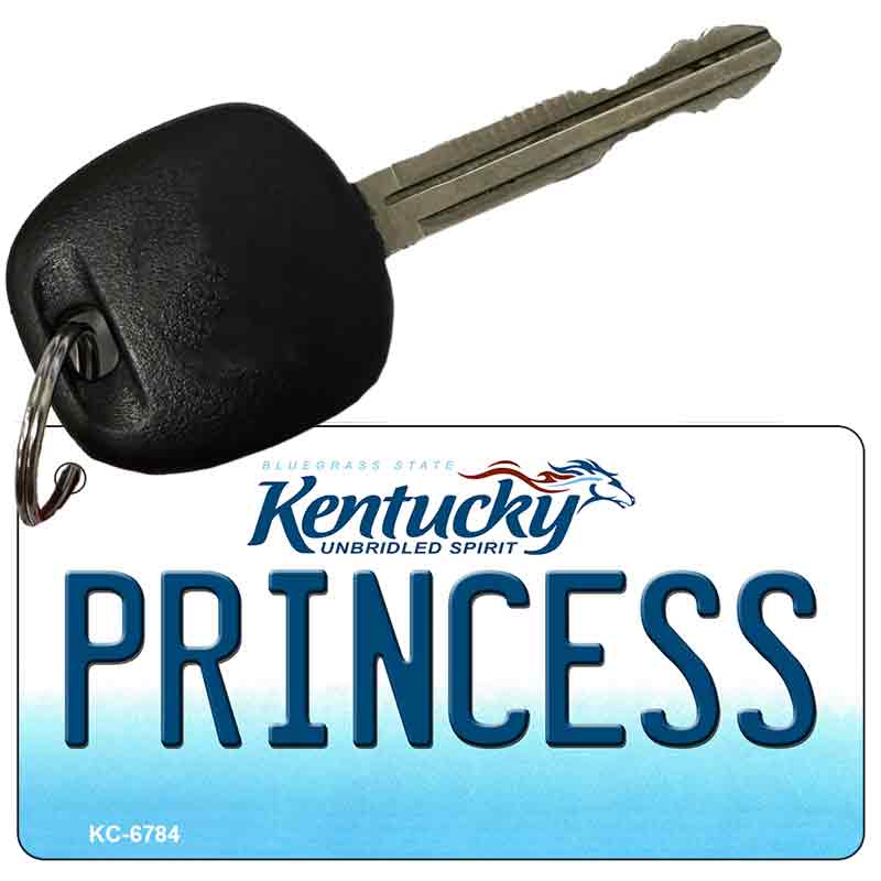 Princess Kentucky State License Plate Tag Novelty Key Chain KC-6784