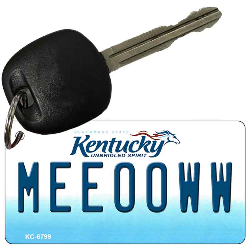 Meeooww Kentucky State License Plate Tag Novelty Key Chain KC-6799