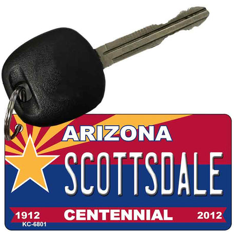 Scottsdale Arizona Centennial State License Plate Tag Key Chain KC-6801