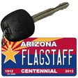 Flagstaff Arizona Centennial State License Plate Tag Key Chain KC-6806