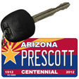 Prescott Arizona Centennial State License Plate Tag Key Chain KC-6808