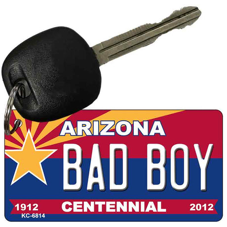 Bad Boy Arizona Centennial State License Plate Tag Key Chain KC-6814