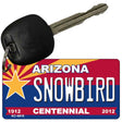 Snowbird Arizona Centennial State License Plate Tag Key Chain KC-6816