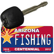 Fishing Arizona Centennial State License Plate Tag Key Chain KC-6817