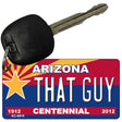 That Guy Arizona Centennial State License Plate Tag Key Chain KC-6819