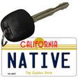 Native California State License Plate Tag Key Chain KC-6837