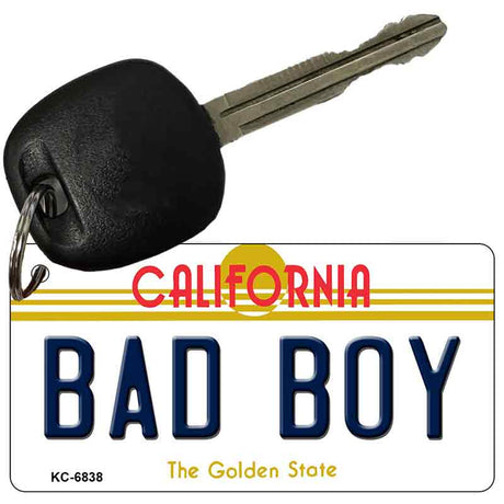 Bad Boy California State License Plate Tag Key Chain KC-6838