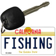 Fishing California State License Plate Tag Key Chain KC-6842