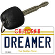 Dreamer California State License Plate Tag Key Chain KC-6843