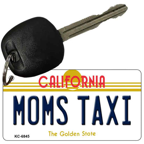 Moms Taxi California State License Plate Tag Key Chain KC-6845