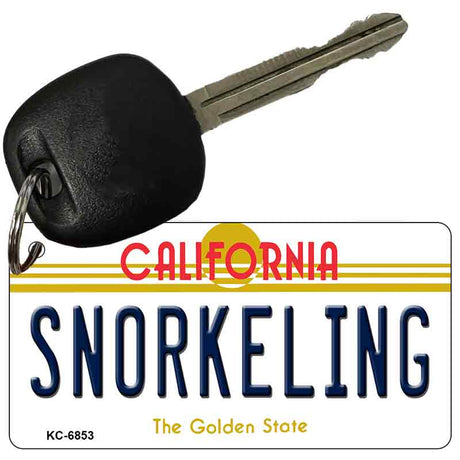 Snorkeling California State License Plate Tag Key Chain KC-6853