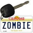 Zombie California State License Plate Tag Key Chain KC-6857