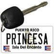 Princesa Puerto Rico Flag Novelty Aluminum Key Chain KC-6860