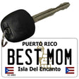 Best Mom Puerto Rico Flag Novelty Aluminum Key Chain KC-6863