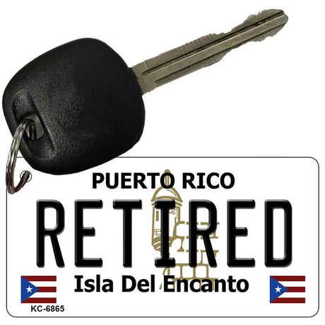 Retired Puerto Rico Flag Novelty Aluminum Key Chain KC-6865