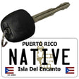 Native Puerto Rico Flag Novelty Aluminum Key Chain KC-6866