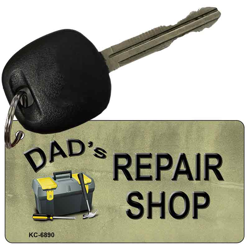 Dads Repair Shop Novelty Aluminum Key Chain KC-6890