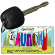 Laundry Self Service Novelty Metal Key Chain KC-6894